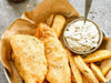 Gluten Free Battered Fish & Chips, etc